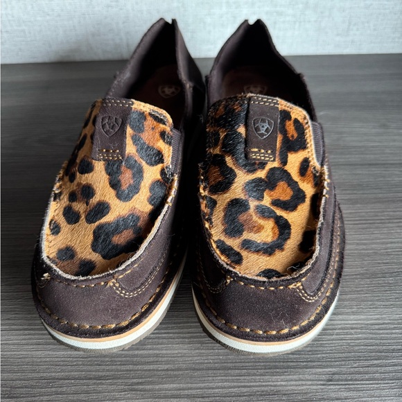 Ariat Shoes - Ariat Brown Moccasins with Leopard Print